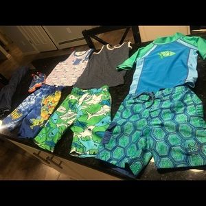 Summer lot. Bathing suits, tanks, swim shoes